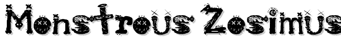Monstrous Zosimus font